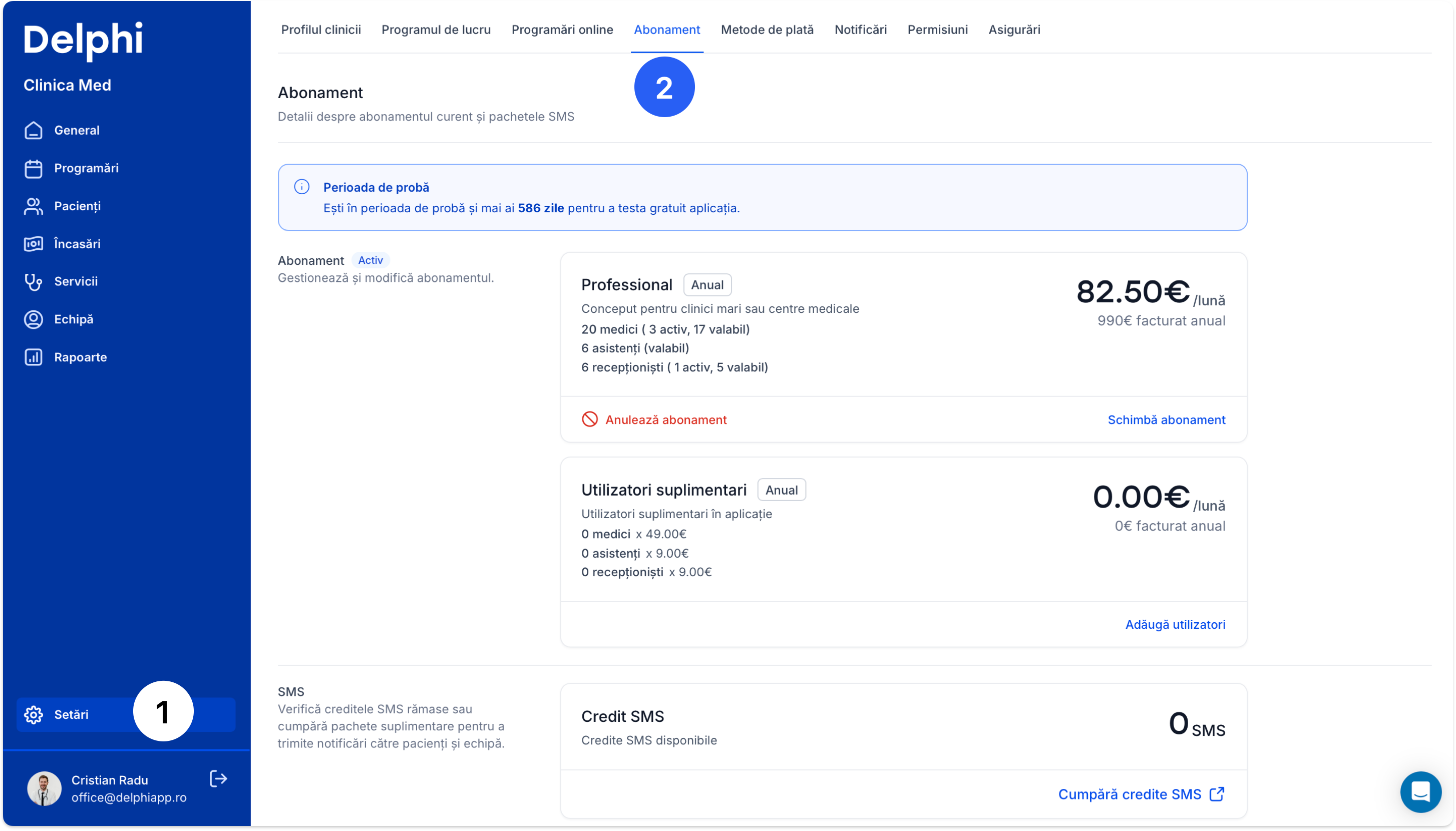 Cum schimb abonamentul și cumpăr pachete SMS