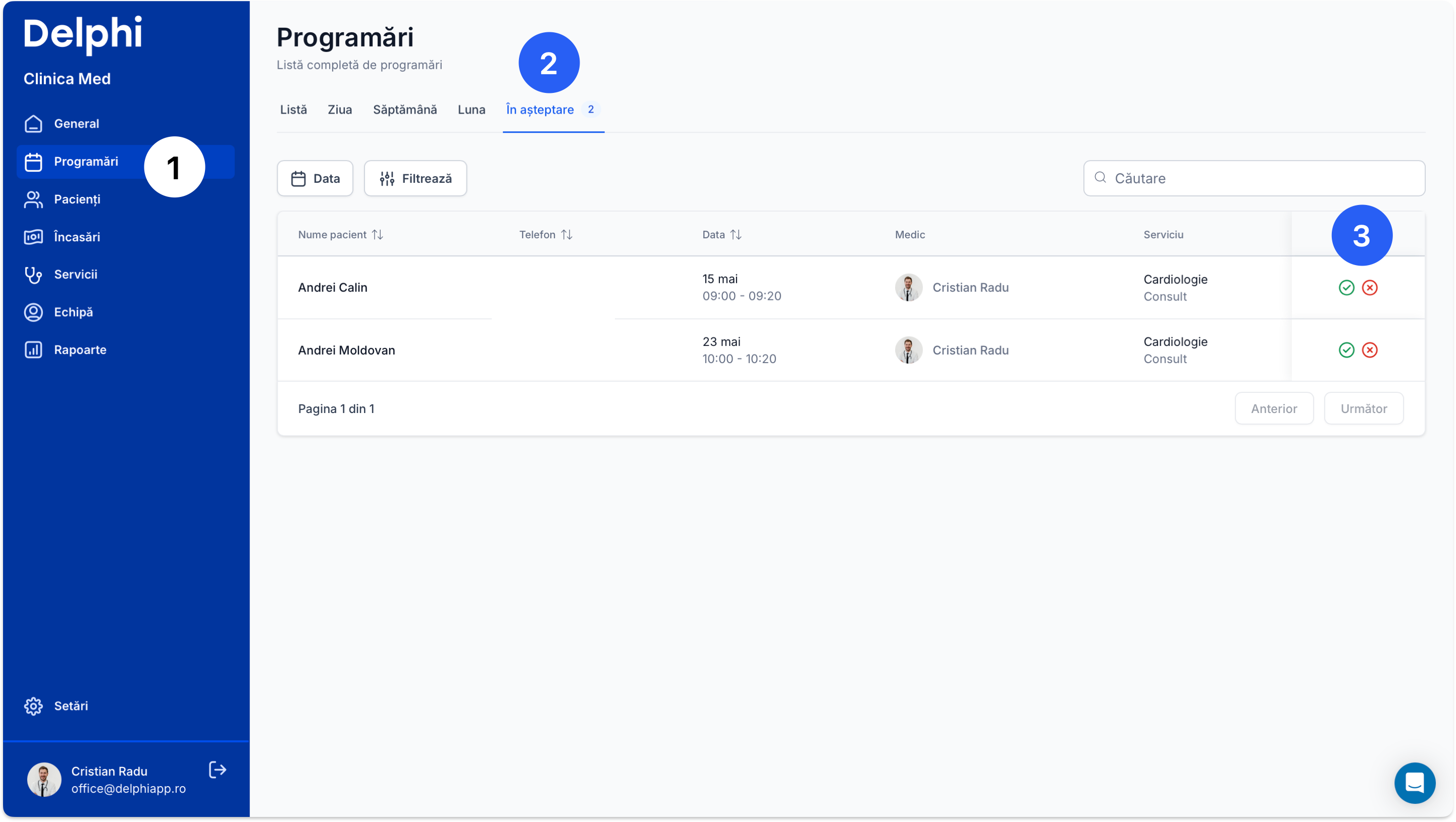 Cum accept o programare online