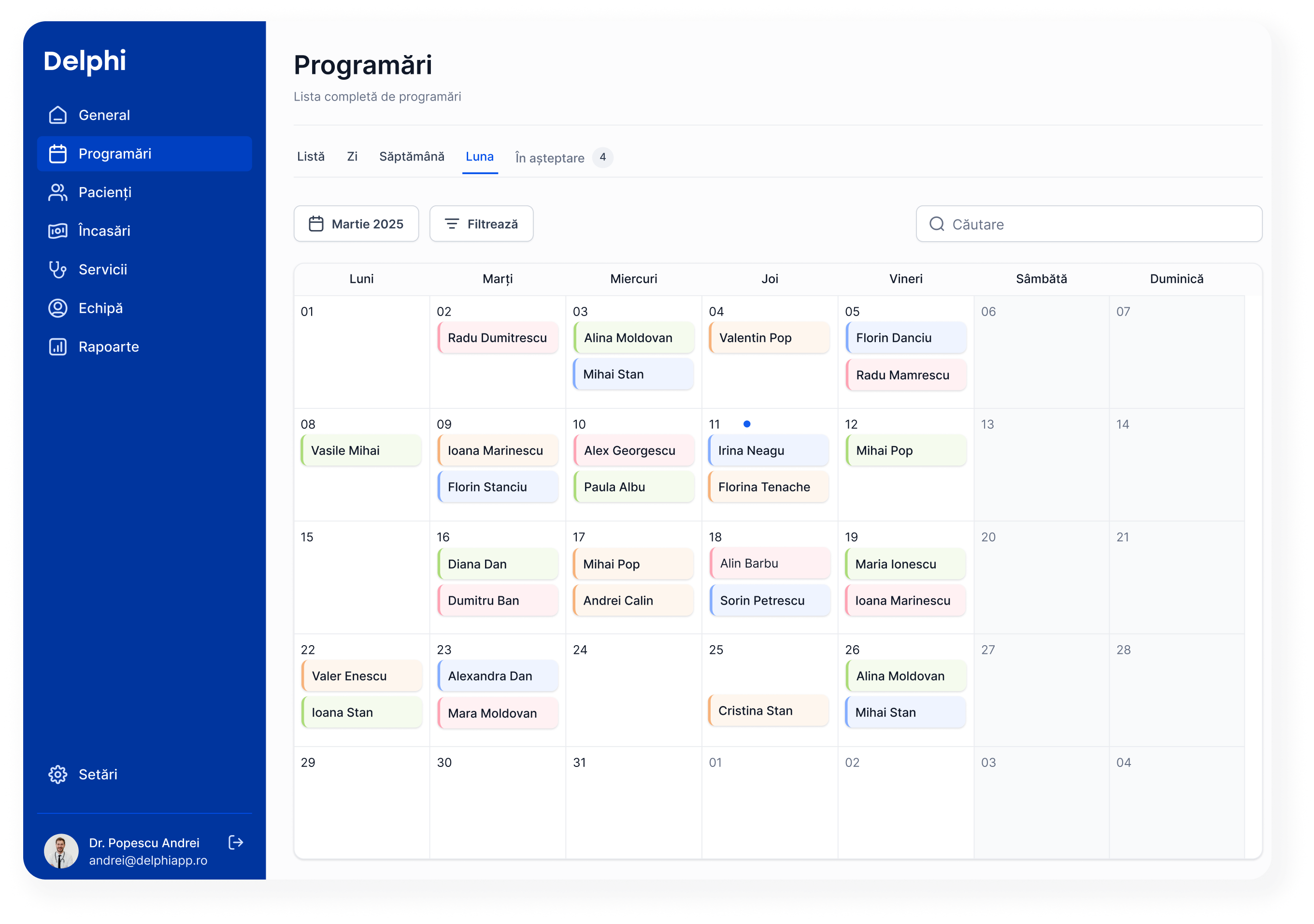 Delphi - Platformă management cabinete și clinici medicale